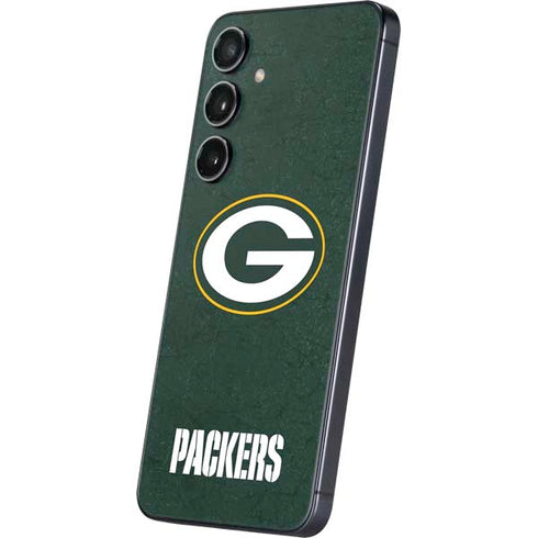 NFL Green Bay Packers Distressed Galaxy S25 Skin